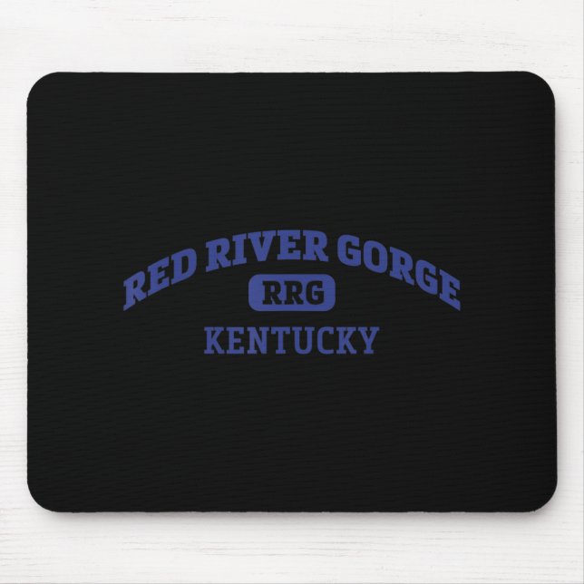 Red River Gorge College Style Rock Climbing Area D Mouse Pad (Front)