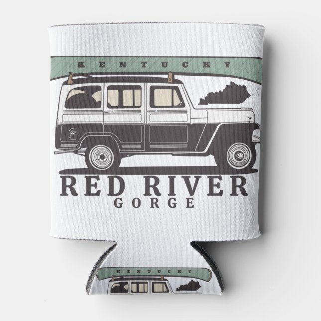 Red River Gorge Kentucky Can Cooler (Front)