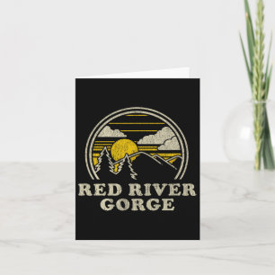 Red River Gorge Kentucky Ky T Shirt Vintage Hiking Card