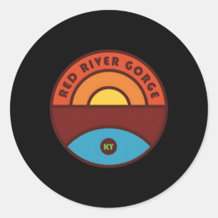 Red River Gorge Kentucky Trail Classic Round Sticker