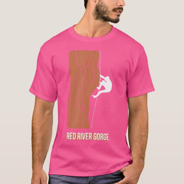 Red River Gorge Rock Climbing T-Shirt (Front)