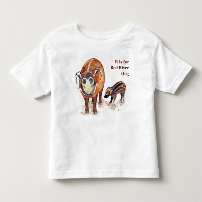 Red River Hog T-shirt for Babies and Kids (Front)