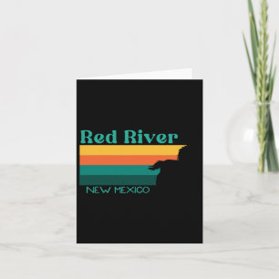 Red River Horseback Riding Trail 70s Retro New Mex Card