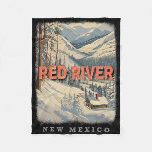 Red River New Mexico Nm Skiing Extravaganza Sd778 Fleece Blanket