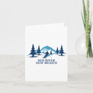 Red River New Mexico Ski Resort Skiing Skier _1 Card