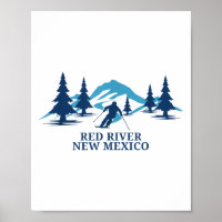 Red River New Mexico Ski Resort Skiing Skier _1