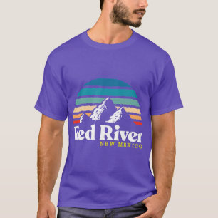 Red River New Mexico  USA Ski Resort 1980s Retro T-Shirt