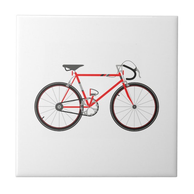 Red Road Bike Tile (Front)