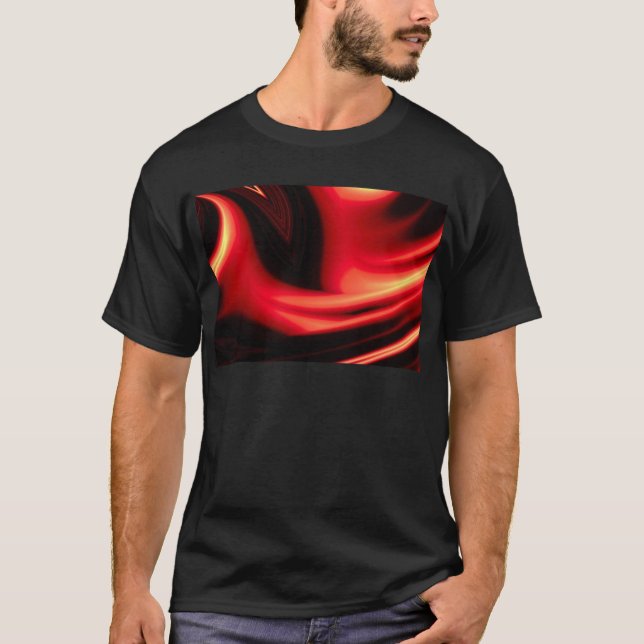 Red Road - Modern Abstract T-Shirt (Front)