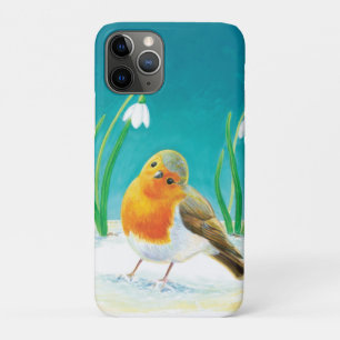 Red Robin and snowdrops  Case-Mate iPhone Case