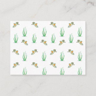 Red Robin Birds and Snowdrops Spring Pattern Enclosure Card