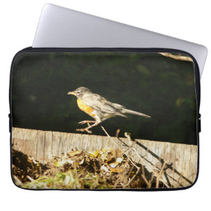 Red Robin Decal For 15" Laptop Sleeve