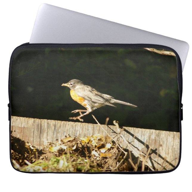 Red Robin Decal For 15" Laptop Sleeve (Front)