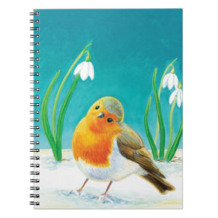 Red Robin Illustration Notebook