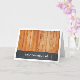 Red Robin On Fence Card