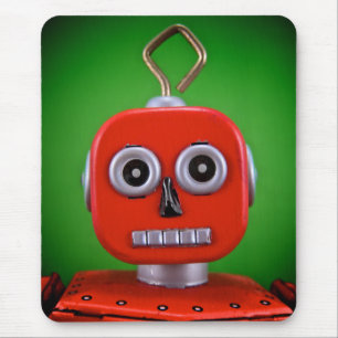 Red Robot Mousepad