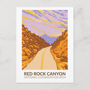 Red Rock Canyon National Conservation Area Road Postcard