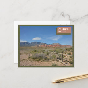 Red Rock Canyon Nature Las Vegas Nevada Desert Postcard