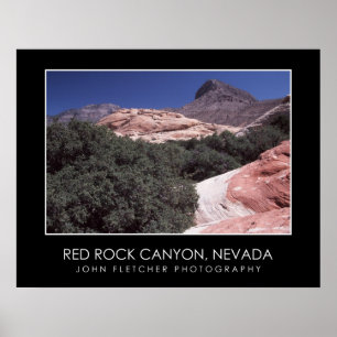 Red Rock Canyon Poster w/ Borders