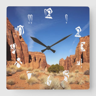 Red Rock Canyon Square Wall Clock