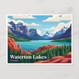 Red Rock Canyon, Waterton Lakes Canada Postcard