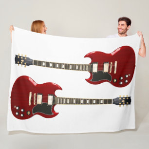 RED ROCK GUITARS FLEECE BLANKET