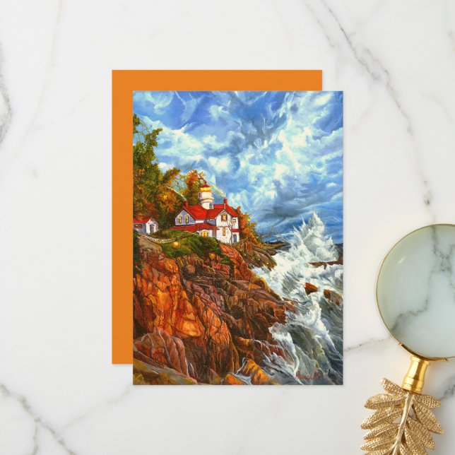 "Red Rock Light" Thank You Card (Front/Back In Situ)