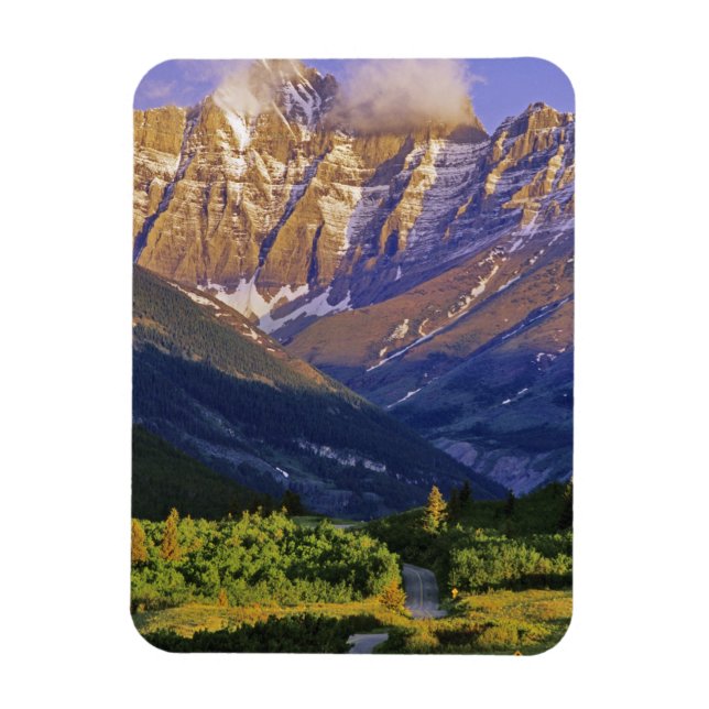 Red Rock Road in Waterton Lakes National Park Magnet (Vertical)