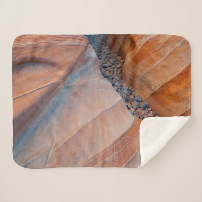 Red Rock Valley of Fire State Park Nevada Sherpa Blanket (Front (Horizontal))