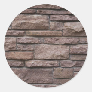 Red Rock Wall Classic Round Sticker