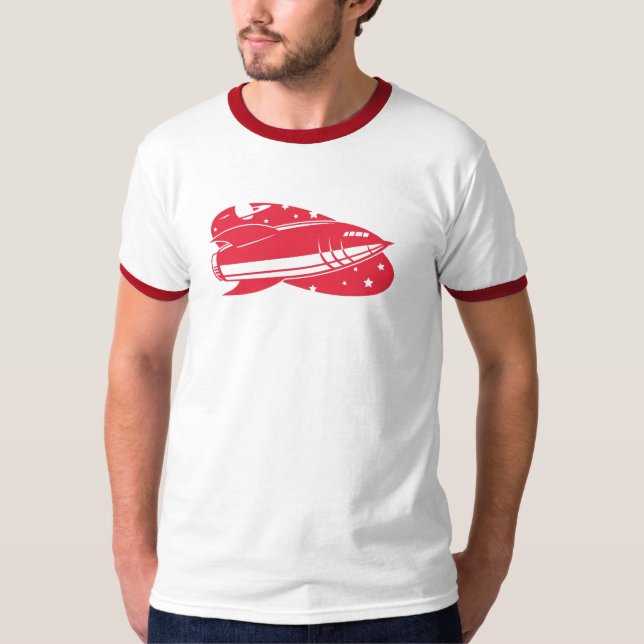 red rocket retro 2 T-Shirt (Front)