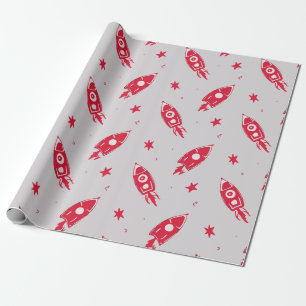 Red Rockets Wrapping Paper