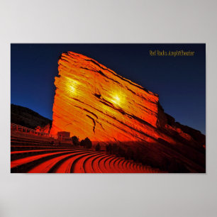 Red Rocks amphitheater Poster