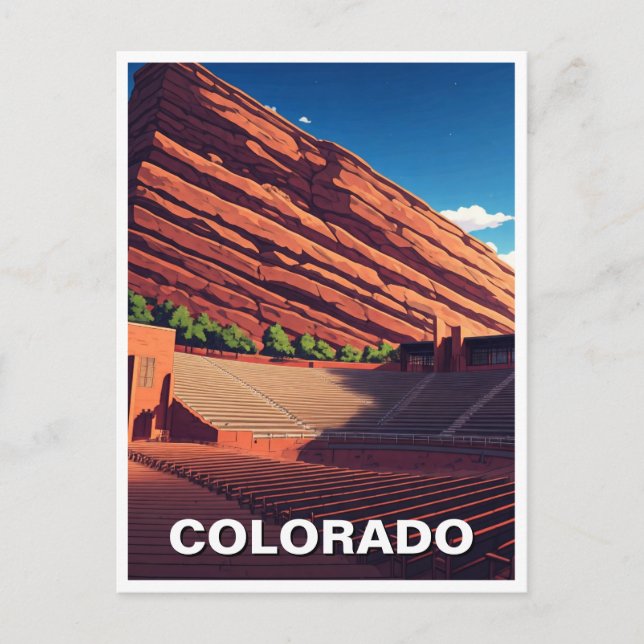 Red Rocks Amphitheatre Colorado Postcard (Front)