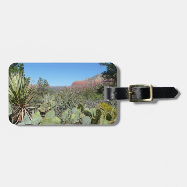 Red Rocks and Cacti I Luggage Tag (Front Horizontal)