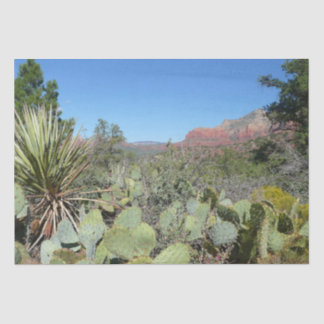 Red Rocks and Cacti I Tissue Paper