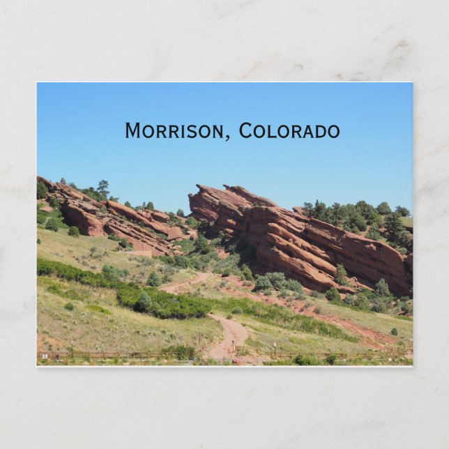red rocks in Morrison, Colorado Postcard (Front)