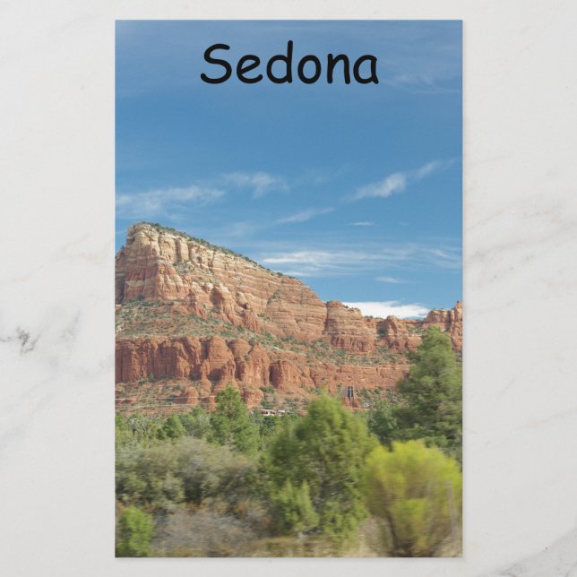 Red rocks in Sedona Stationery (Front)