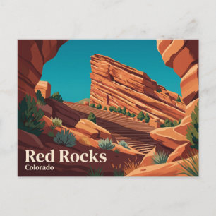 Red Rocks Park and Amphitheatre USA Postcard
