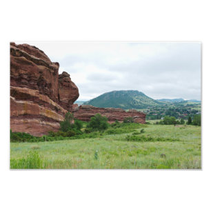Red Rocks Park and Mountain Range Photo Print