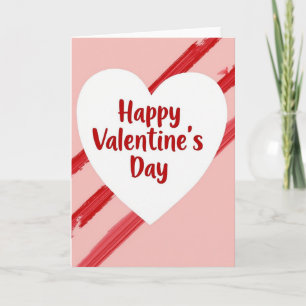 Red Romance Kraft Paper Look Card