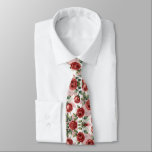 Red Romantic Roses Pattern Tie<br><div class="desc">Make a bold romantic statement with this Red Romantic Roses Pattern Neck Tie, an ideal groomsmen gift for weddings. Featuring a vibrant red roses pattern, this tie adds a touch of passion and elegance, perfect for wedding ceremonies or formal events. Crafted from premium, smooth fabric, it ensures comfort and durability,...</div>