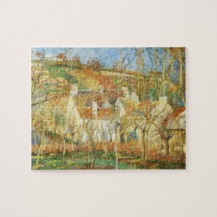 Red Roofs, Corner of a Village, Winter by Pissarro Jigsaw Puzzle