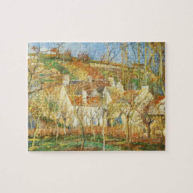Red Roofs, Corner of a Village, Winter by Pissarro Jigsaw Puzzle (Horizontal)