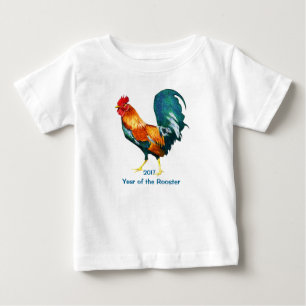 Red Rooster 2017 Chinese New Year Baby Shirt