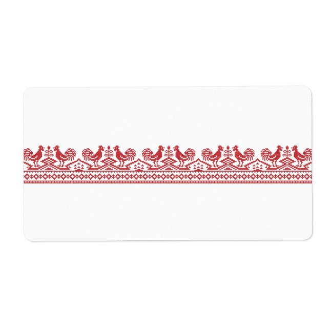 Red Rooster cross-stitch (Front)