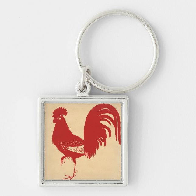 Red Rooster Key Ring (Front)