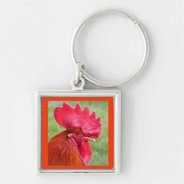 Red Rooster Keychain (Front)