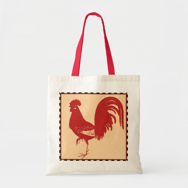 Red Rooster Tote Bag (Front)