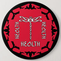 Red Root Chakra "Health" Dragonfly Design